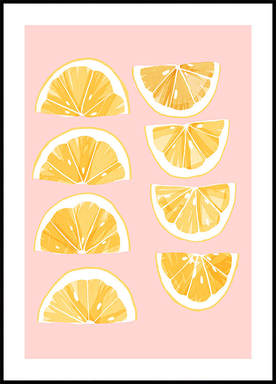 Sliced Lemons Plakat - Posterbox