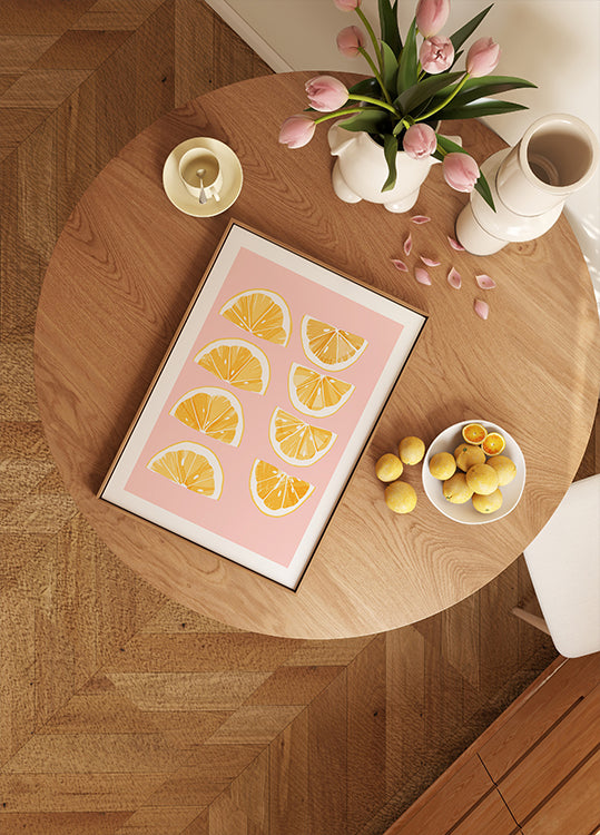 Sliced Lemons Plakat - Posterbox