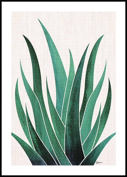 Desert Agave Cactus Plakat - Posterbox