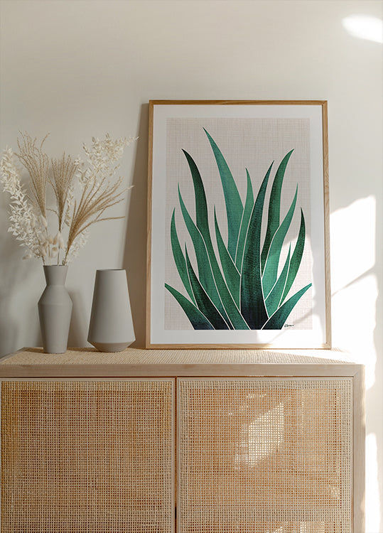 Desert Agave Cactus Plakat - Posterbox