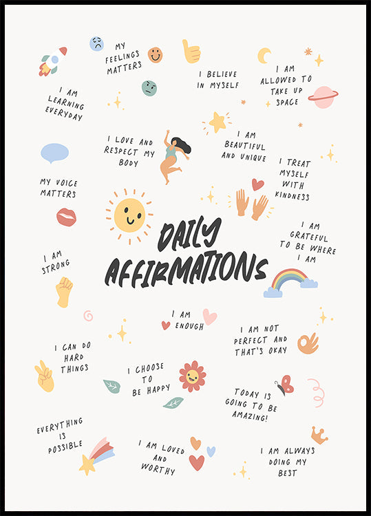 Daily Affirmations No2 Plakat - Posterbox