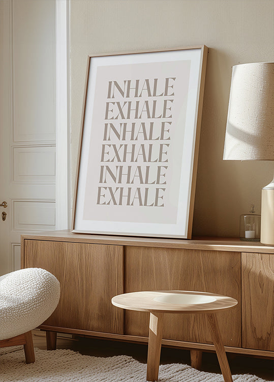 Inhale Exhale Plakat - Posterbox