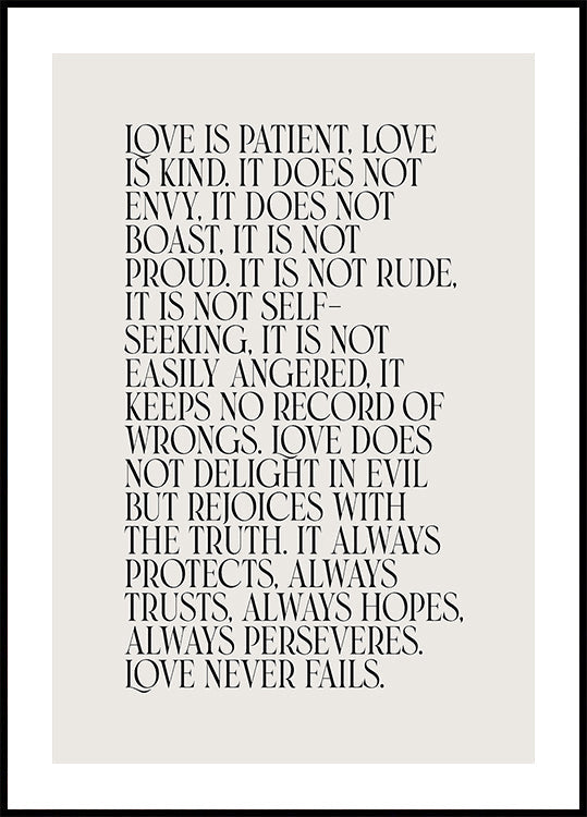 Love Is Plakat - Posterbox