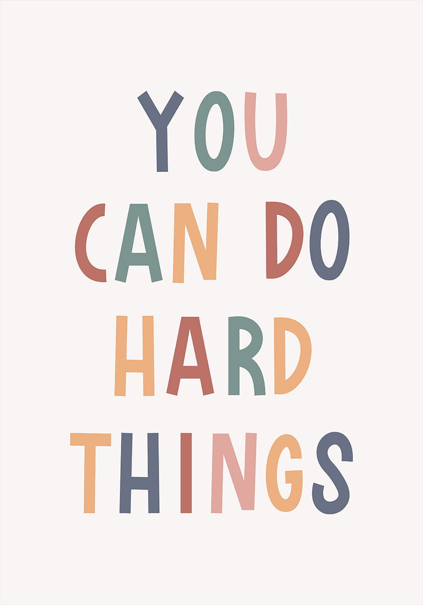 You Can Do Hard Things Plakat - Posterbox