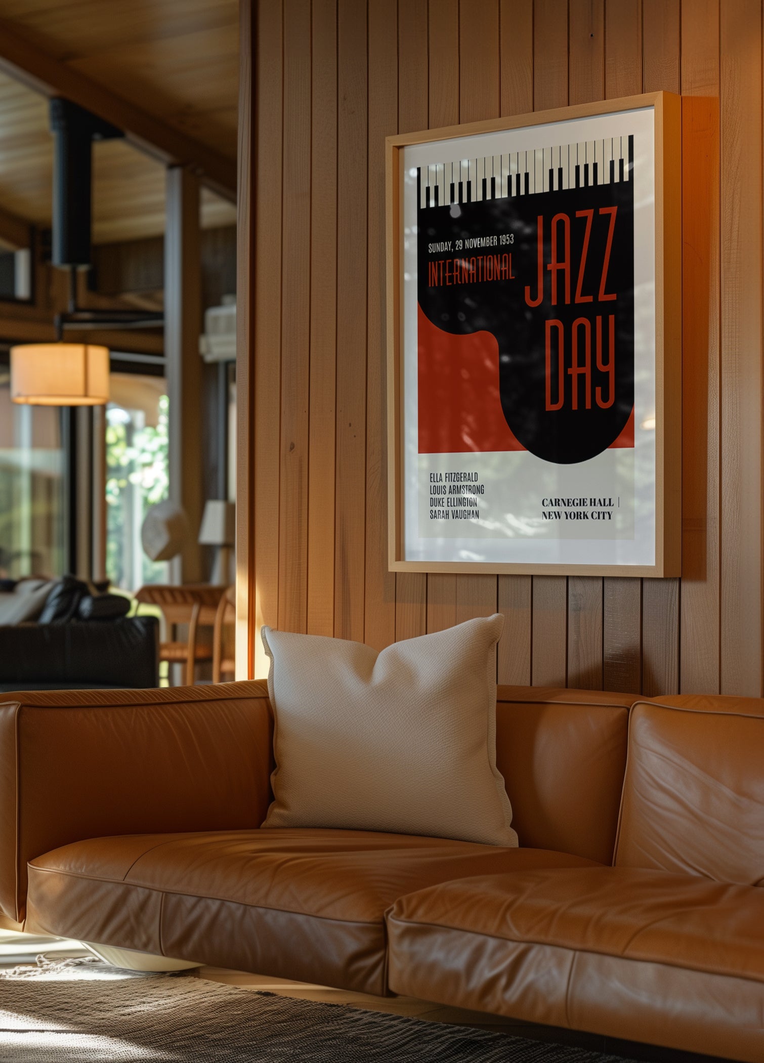 Jazzy Days   Dark Red - Posterbox