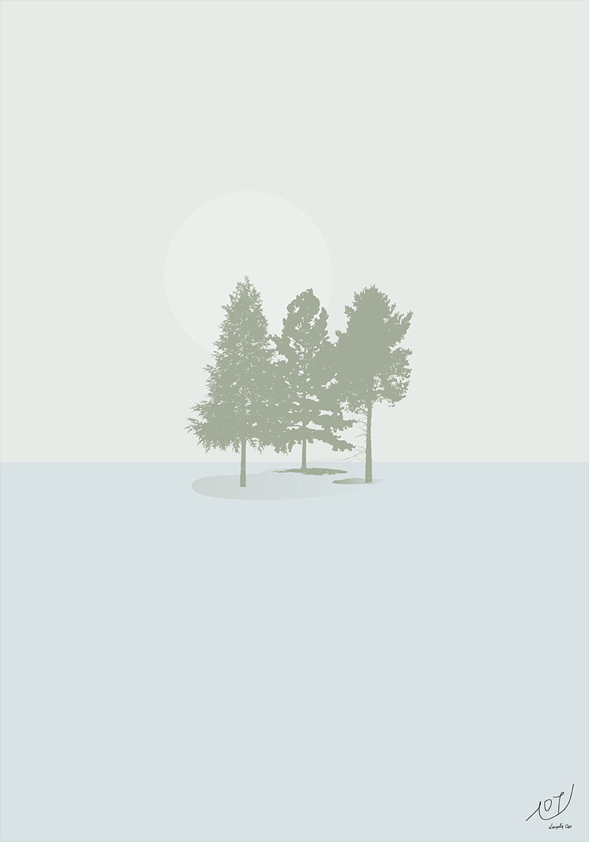Minimal Forest.png Plakat - Posterbox