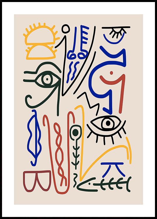 Mystical Symbols Plakat - Posterbox