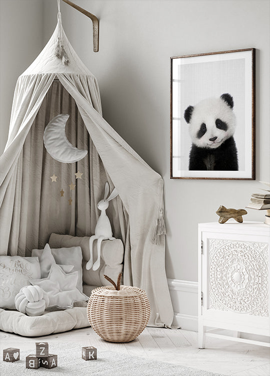 Peekaboo Baby Panda - Posterbox