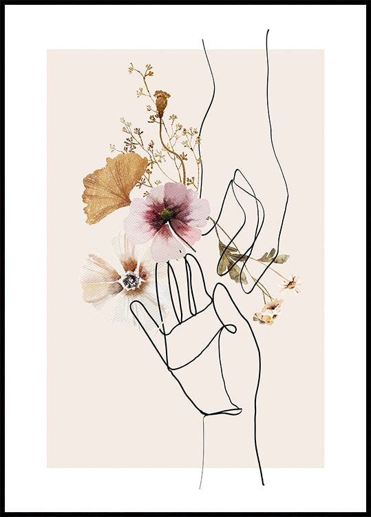 Wildflower Hands Plakat - Posterbox