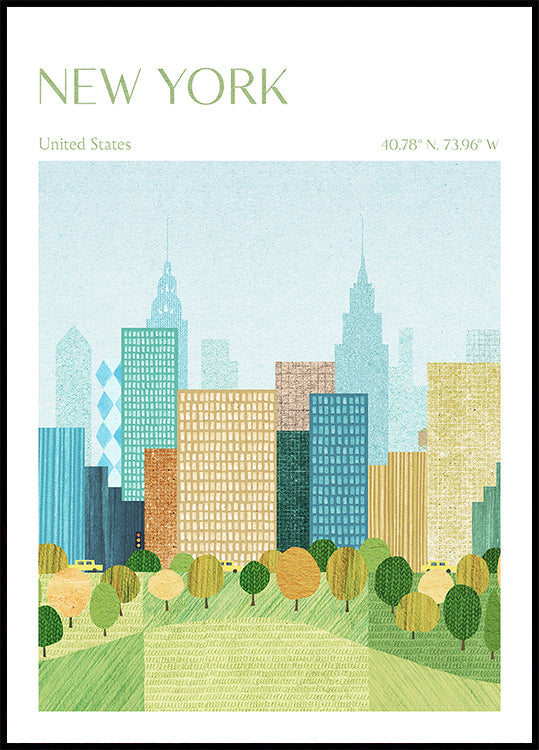 New York, Central Park Plakat - Posterbox