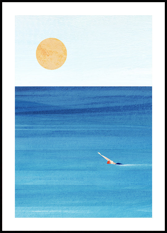 Sea Swim Plakat - Posterbox