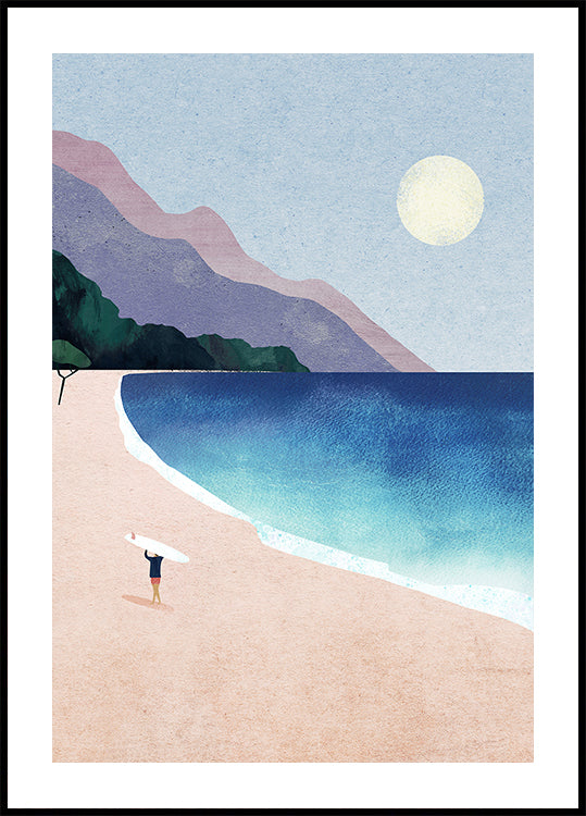 Surf Beach Plakat - Posterbox
