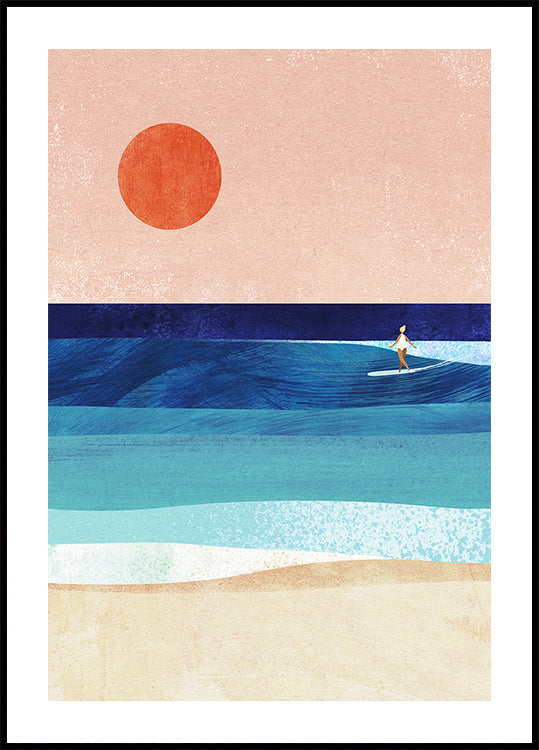 Surf Girl Plakat - Posterbox