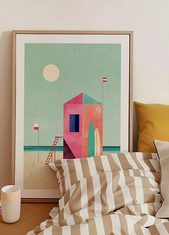 Surf Hut Plakat - Posterbox