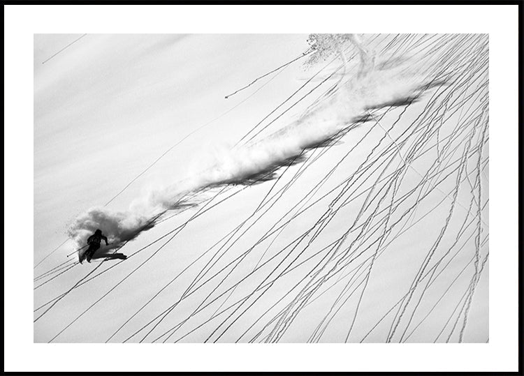 Skiing Powder - Posterbox