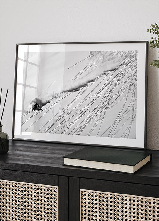 Skiing Powder - Posterbox