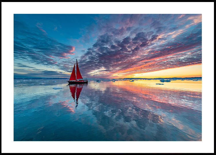 Greenland fire sky Plakat - Posterbox