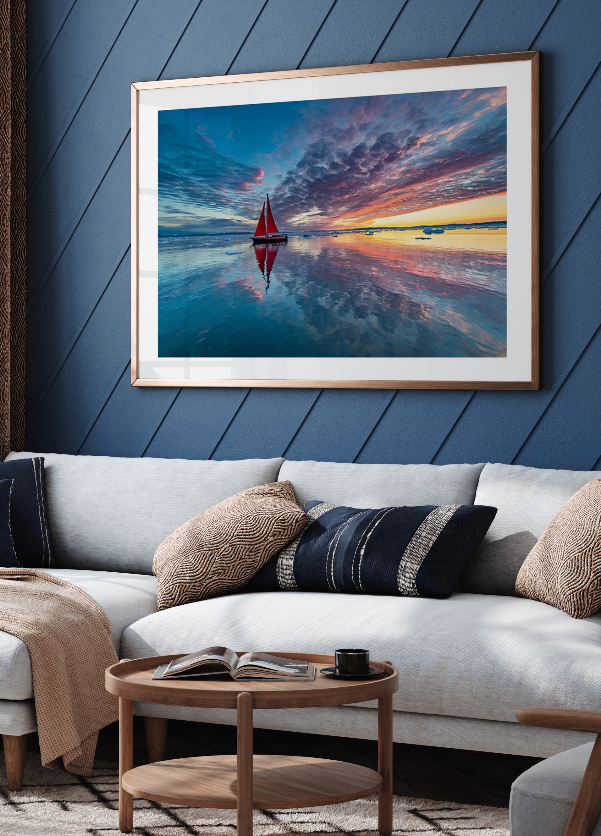 Greenland fire sky Plakat - Posterbox
