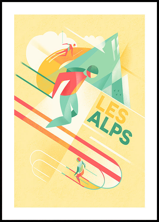 Retro Ski Plakat - Posterbox