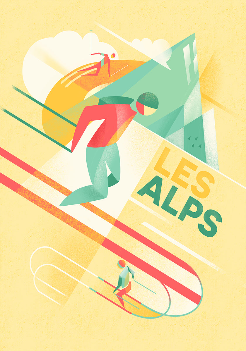 Retro Ski Plakat - Posterbox