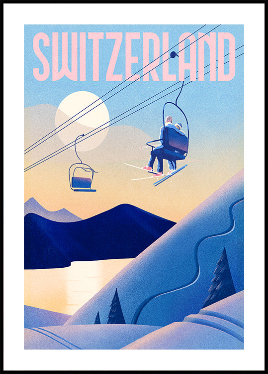 Ski Switzerland Plakat - Posterbox