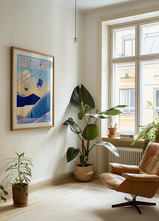 Ski Switzerland Plakat - Posterbox