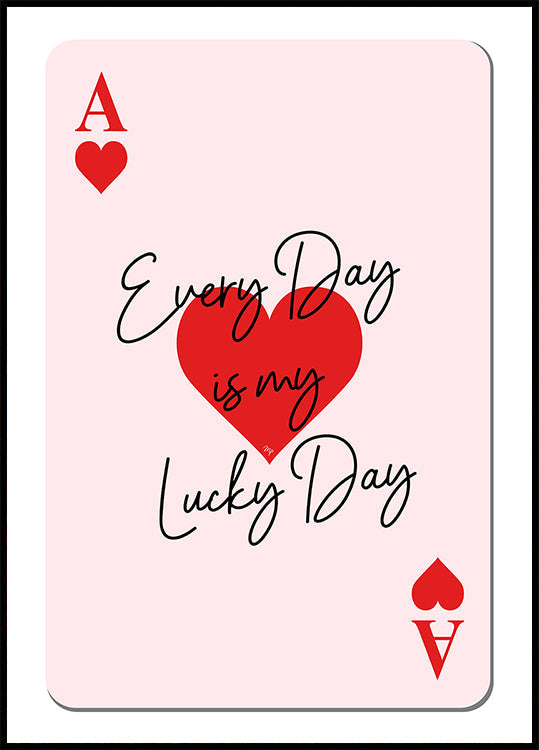 Lucky Ace Hearts - Posterbox