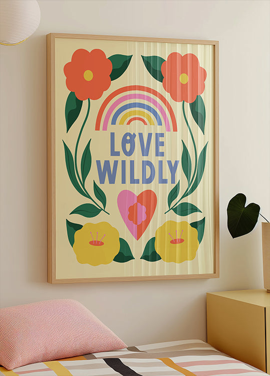 Love Wildly Plakat - Posterbox