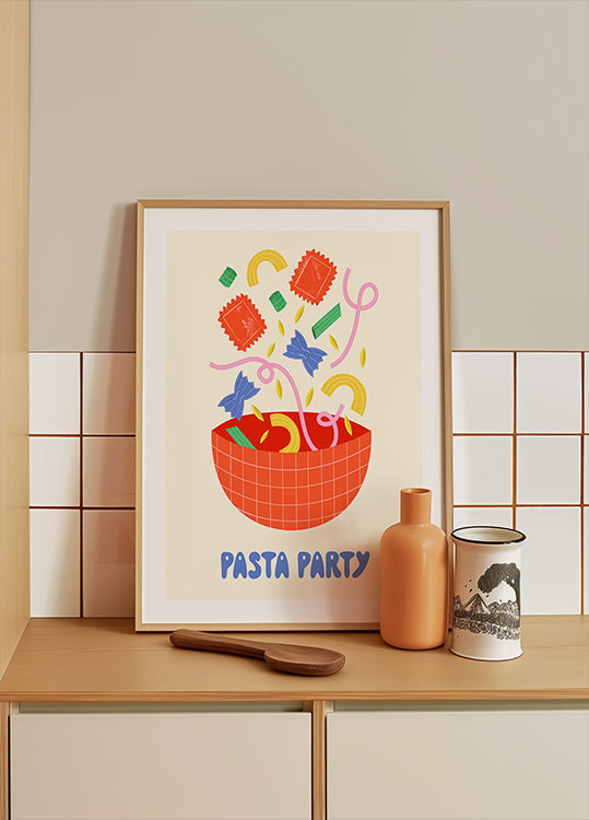 Pasta Party Plakat - Posterbox