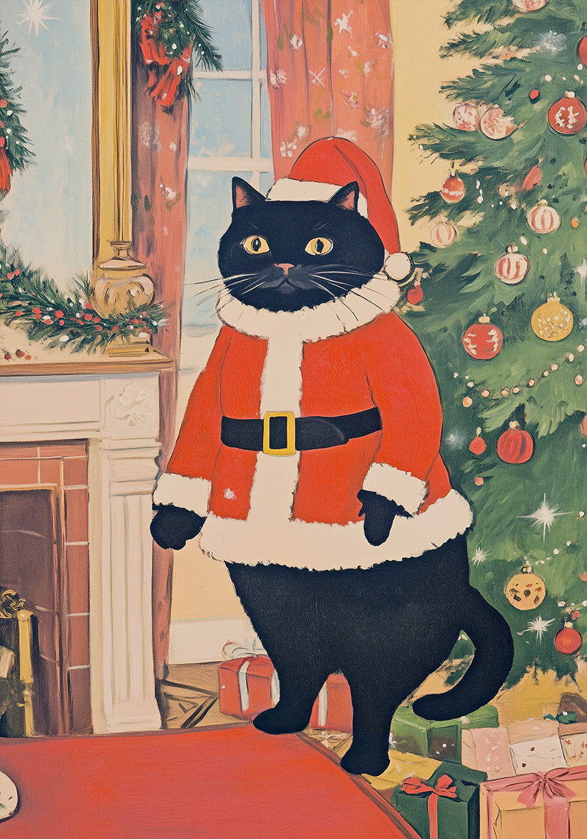 Christmas Cat Plakat - Posterbox