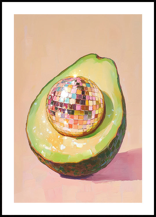 Disco Avocado Delight Plakat - Posterbox
