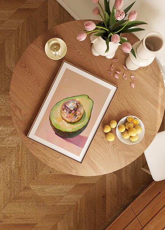 Disco Avocado Delight Plakat - Posterbox