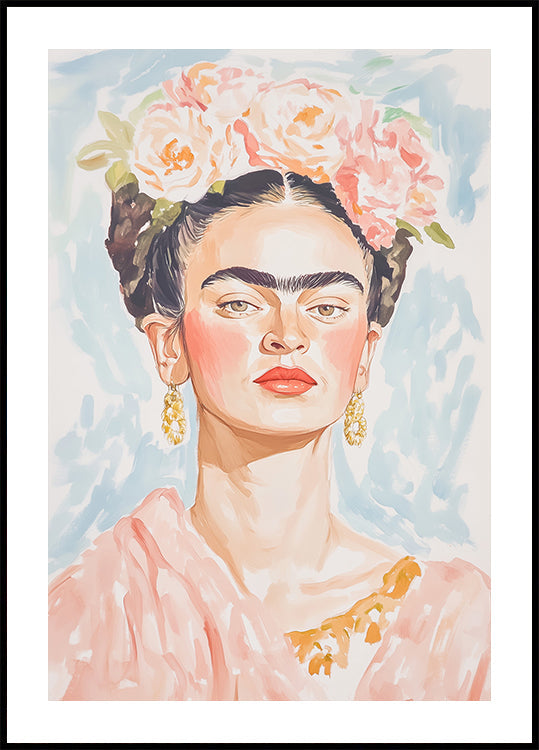 Frida Pastel Color Plakat - Posterbox
