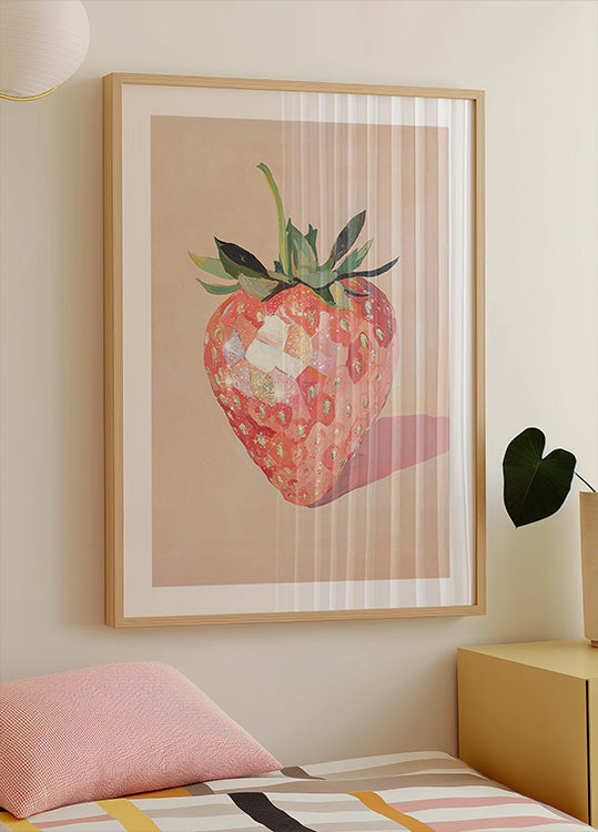 Glistening Strawberry Plakat - Posterbox