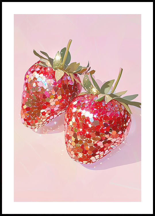 Sparkling Strawberries - Posterbox