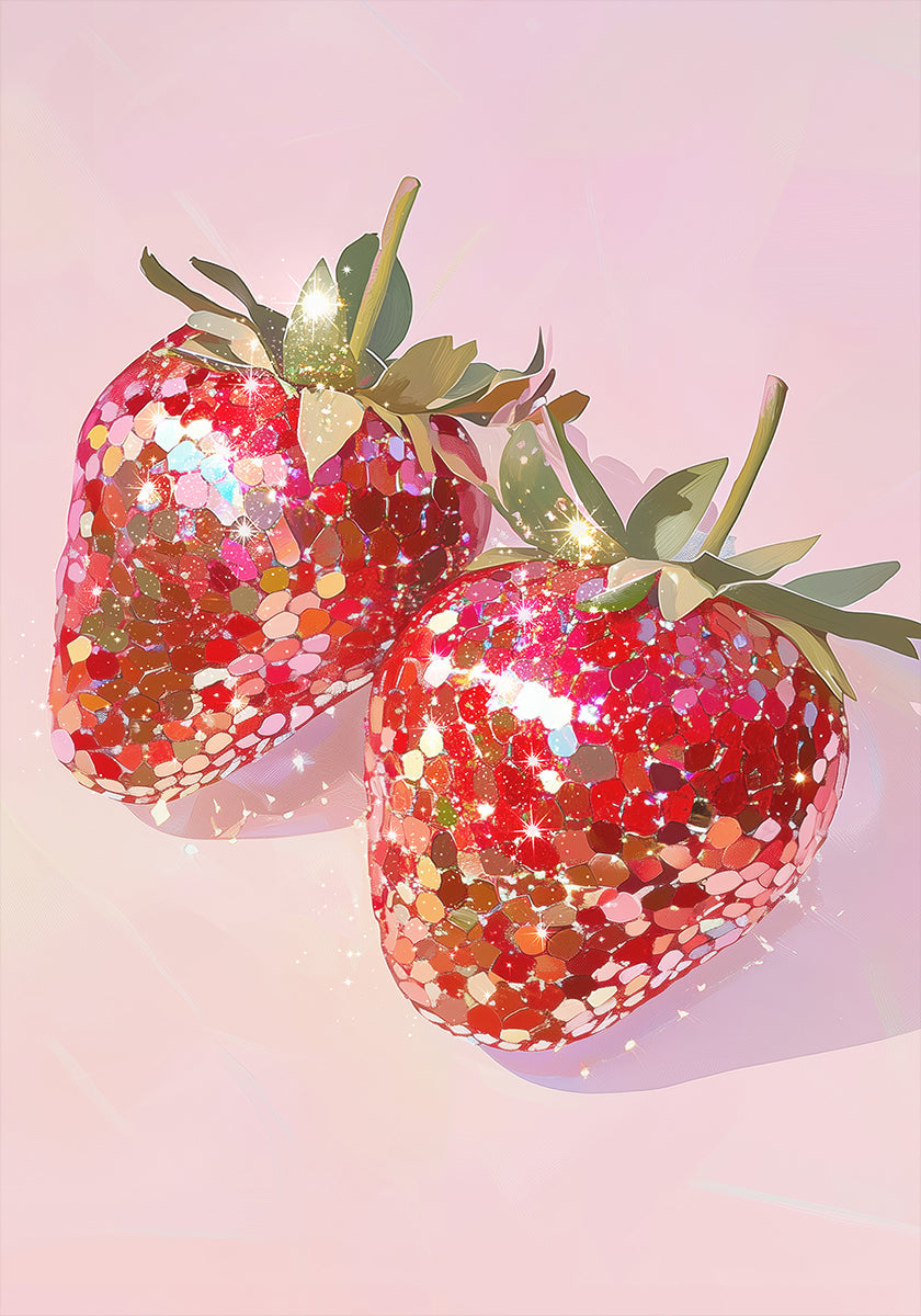 Sparkling Strawberries - Posterbox