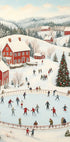 Winter Wonderland Ice Skating Scene Plakat - Posterbox