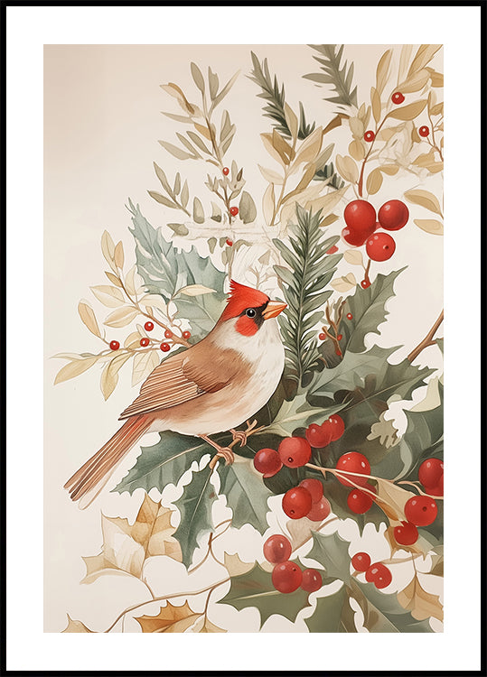 Christmas Bird Plakat - Posterbox