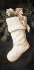 Christmas Stocking with Pine and Ribbon Plakat - Posterbox