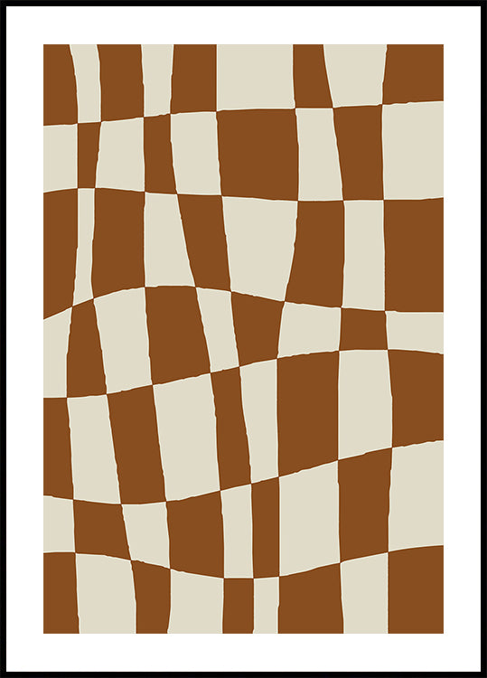 Minimal Checkerboard Plakat - Posterbox