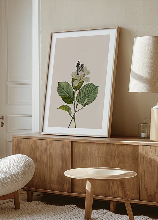 Botanisches Vintage-Kameramann-Poster