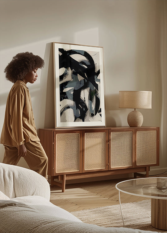 Abstrakte Pinselstriche 152 Poster