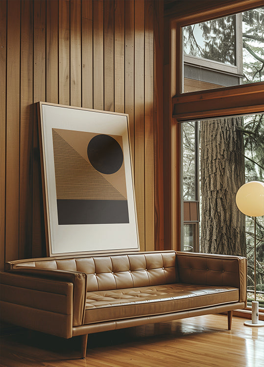 Geometrisches Eclipse-Poster