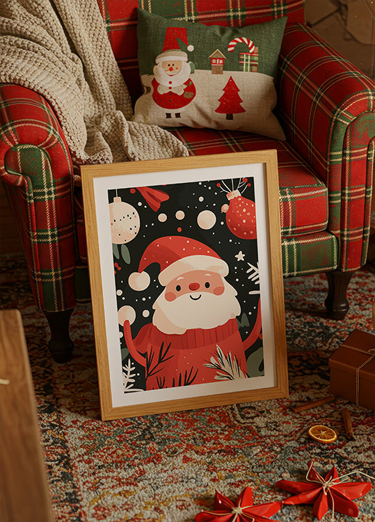 Fröhliches Weihnachtsmann-Poster