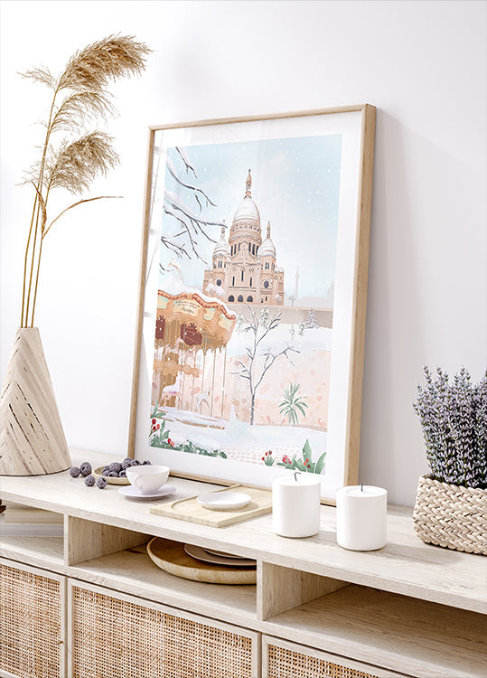 Winter in Paris Poster