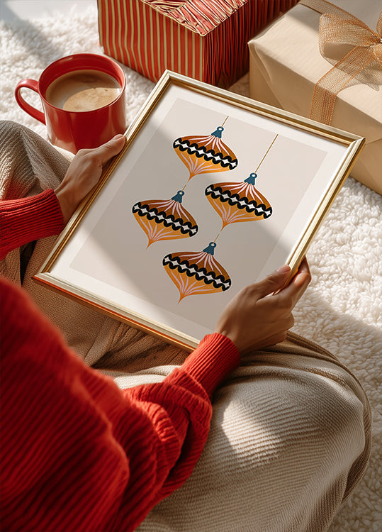 Weihnachtskugeln (Vers.1) Poster