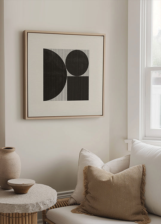 Geometrisches synchrones Poster