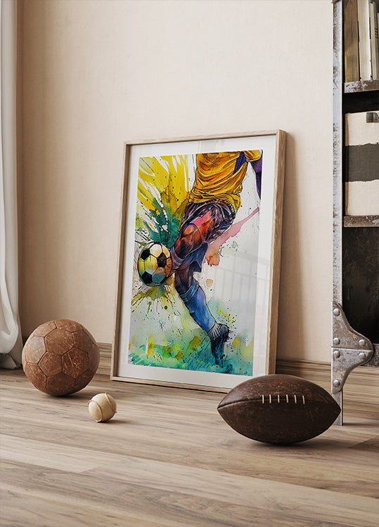 Sport Aquarell Fußballspieler (3)