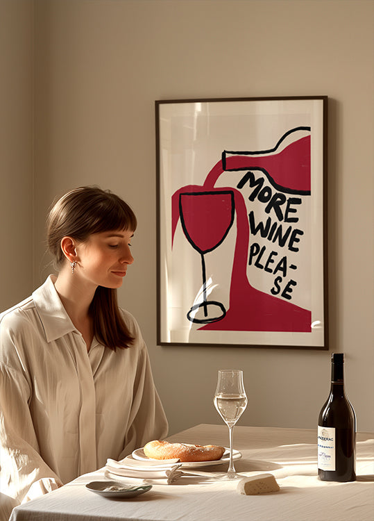 Poster mit strömender Leidenschaft