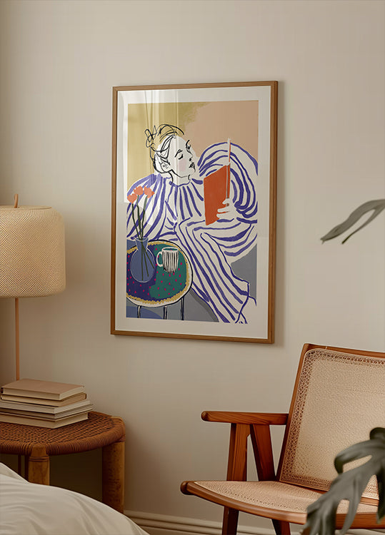 Gemütliches Leseecken-Poster